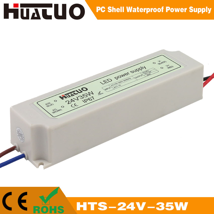 24V-35W constant voltage PC shell waterproof LED power supply