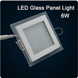 LED glass Square Panel Recessed Wall Ceiling Downlight AC85-265V 6W12W18W high bright SMD5730 LED