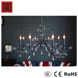 Top quality modern iron chandelier crystal Singletier Chandeliers 8838-8