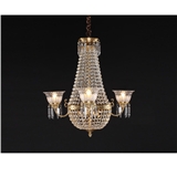 More new led chandelier lighting bronze crystal lighting for indoor dining light pendant lamp