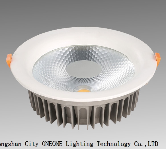 Aluminium high quality LED downlight 6 inch CE Rohs energy star round COB dimmable downlight