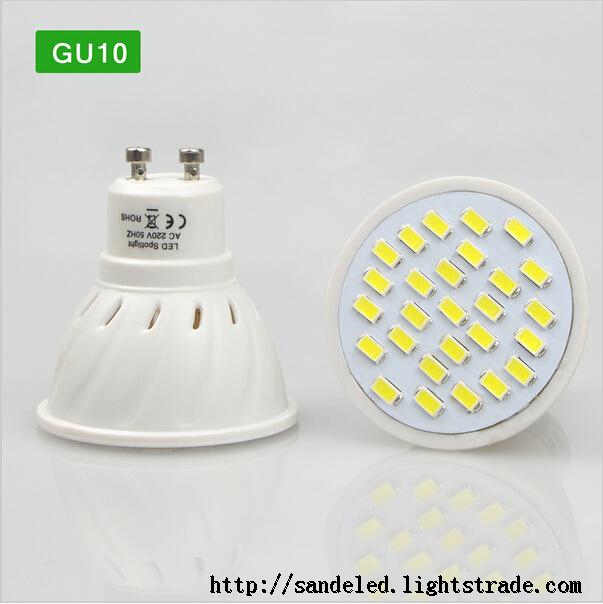Energy Saving LED Spotlight Bulb E27 GU10 MR16 7W AC 220V Heat resistant Body 5730SMD 27LEDs lamp