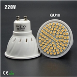 Full Watt 6W 8W GU10 LED Bulb lamp Heat-resistant Body AC 110-220V 60LEDs 80LEDs Spot light 2835SMD