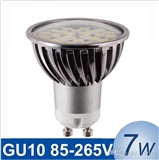 New dimmable GU10 7W LED Spotlight SMD5050 85-265V High Intensity Alamium LED Lamp Bulb Spot Light
