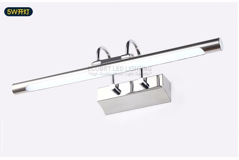 Contemporary indoor lighting design LED bathroom mirror wall lamp silver white light 5w CE Rohs