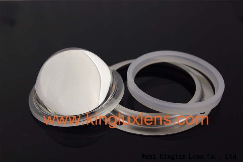 40 50 60 degree optical glass lens with fixtures for led high bay light diameter 66 mm