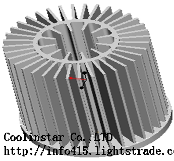DownLight TrackLight heatsink pure aluminum cold forging radiator