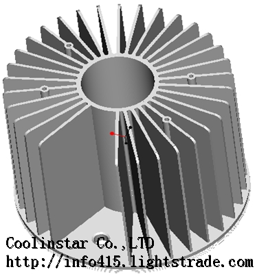 DownLight TrackLight heatsink pure aluminum cold forging radiator