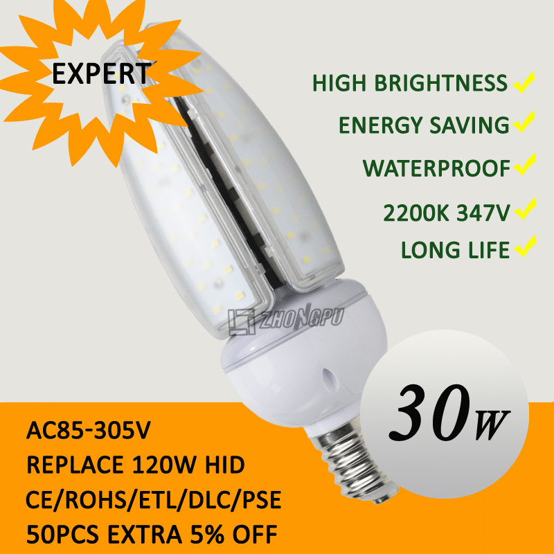 30W LED Retrofit Post Top Corn Bulb Lamp