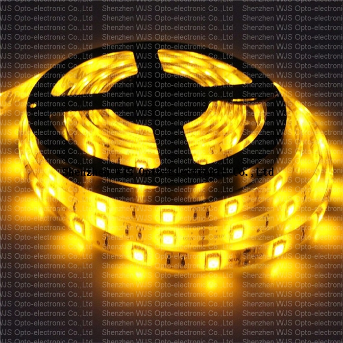 5050 Yellow Led Strip Light 150LEDs DC12V IP65 Silicone Waterproof
