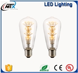 MTX LED bulbs LED lights LED lamp LED lights for home MTX LED light bulbs CE ST64 Warm White Energy