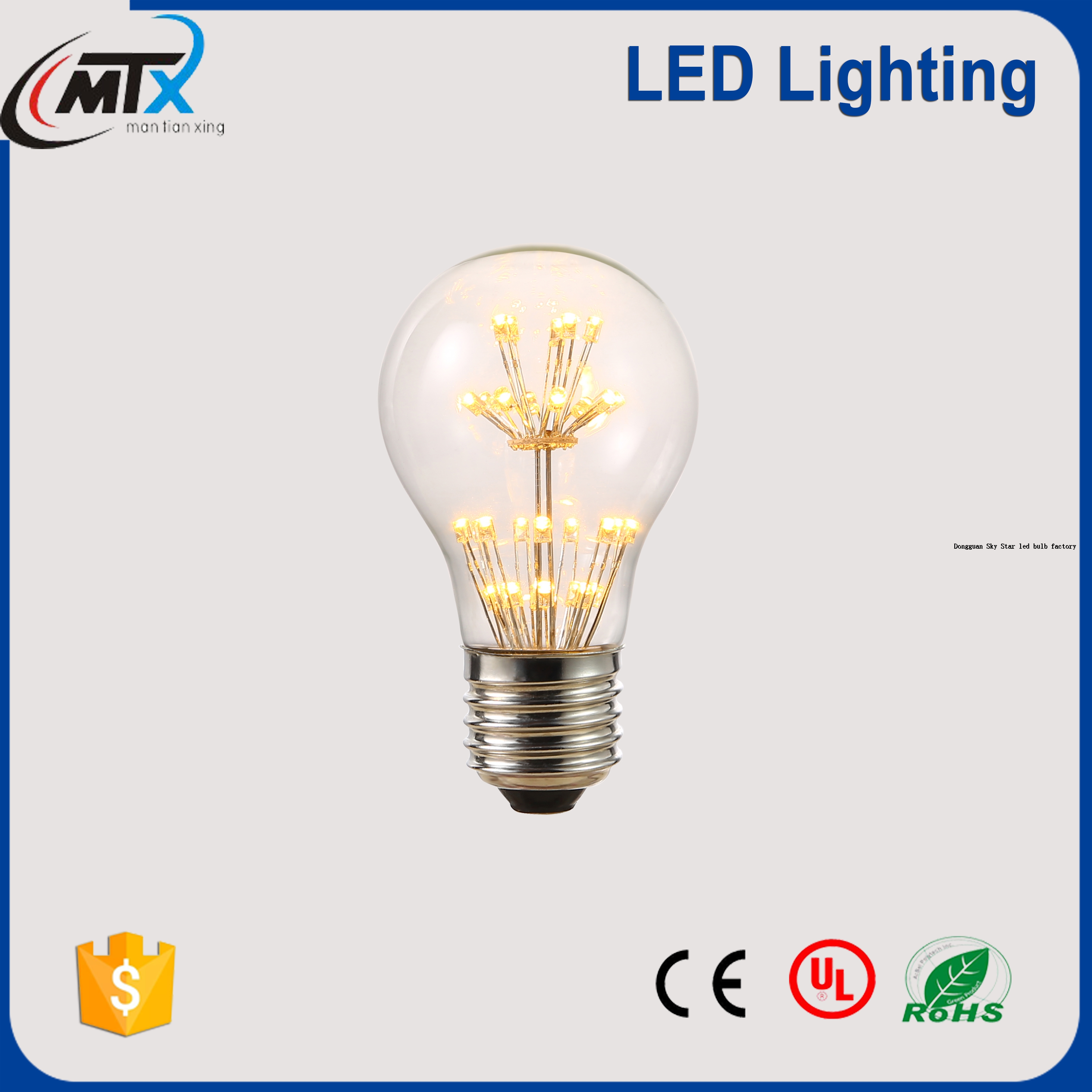 LED Ceiling led lighting bulb MTX-A19