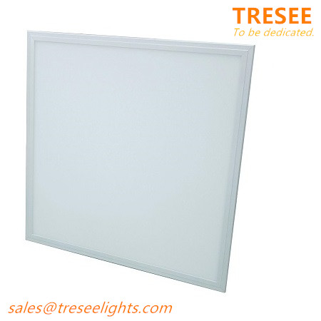 Square 60x60 LED Panel Flat Ceiling Light Fixture 36W CE UL 3mm LGP Edge Lit 90lm Efficacy