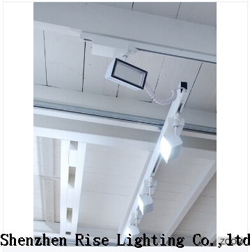 Multi-functional commercial rectangular 48w high lumens high CRI90 led track lights 5 years warranty