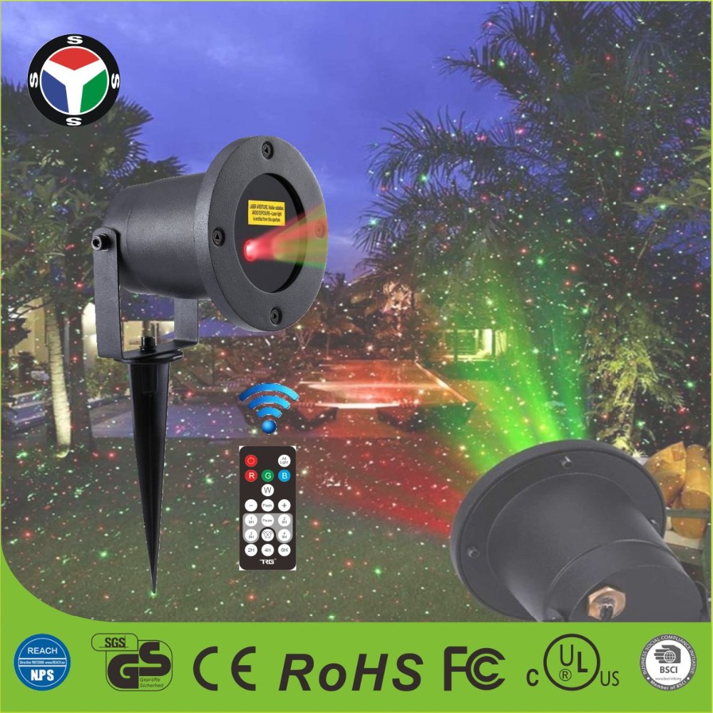 Hot Sale Red And Green Moving Firefly Waterproof Christmas Decorative Projector Garden Laser Light