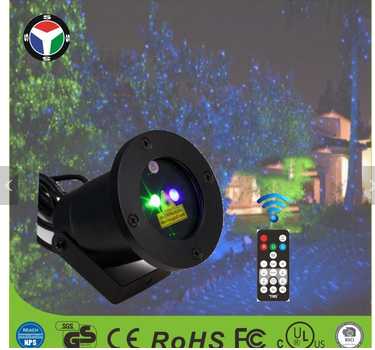 Hot Product Blue and Green Moving Firefly Christmas Landscape Projector Garden Laser Light