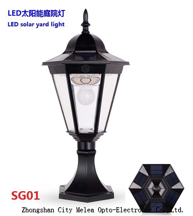 SG01 LED solar light LED yard light LED solar pillar light flood light