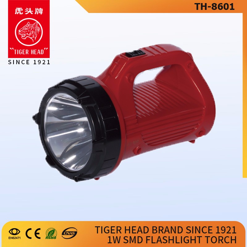 Newest High Quality Tiger Head 2.4v led Rechargeable Flashlight Battery