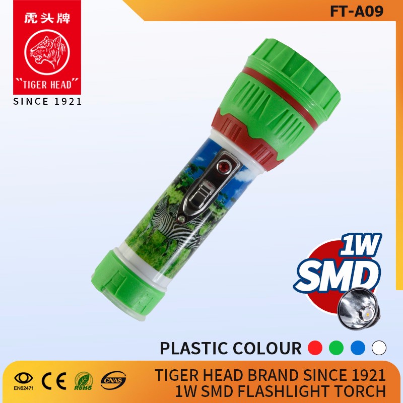 Tiger Head Brand Cheap Price Sell Well In YIWU New Design Smd Plastic Torch Flashlight