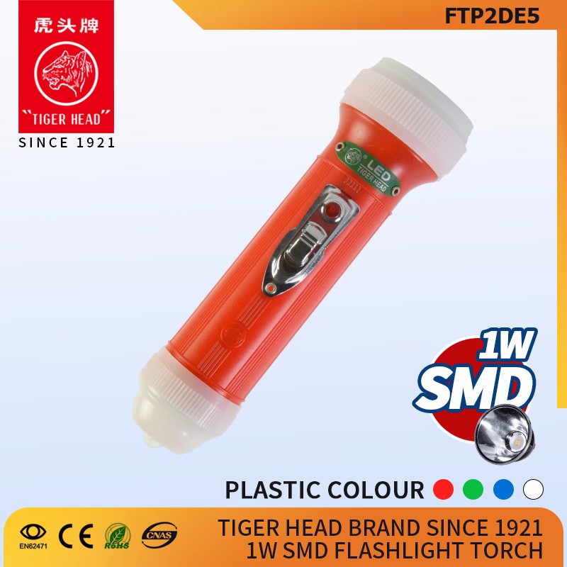 Honduras China Factory Tiger Head Brand Cheap Plastic Flashlight LED Torch
