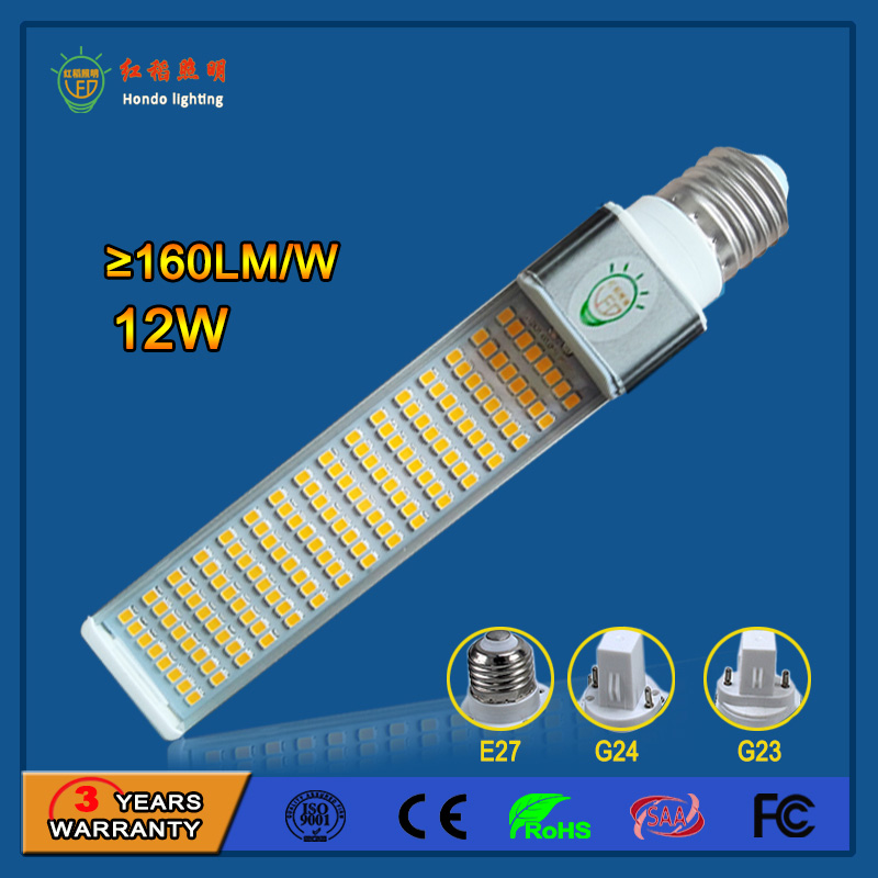 3Years Warranty 12W G24 LED Pl Light with The Highest Lumen Output in The World