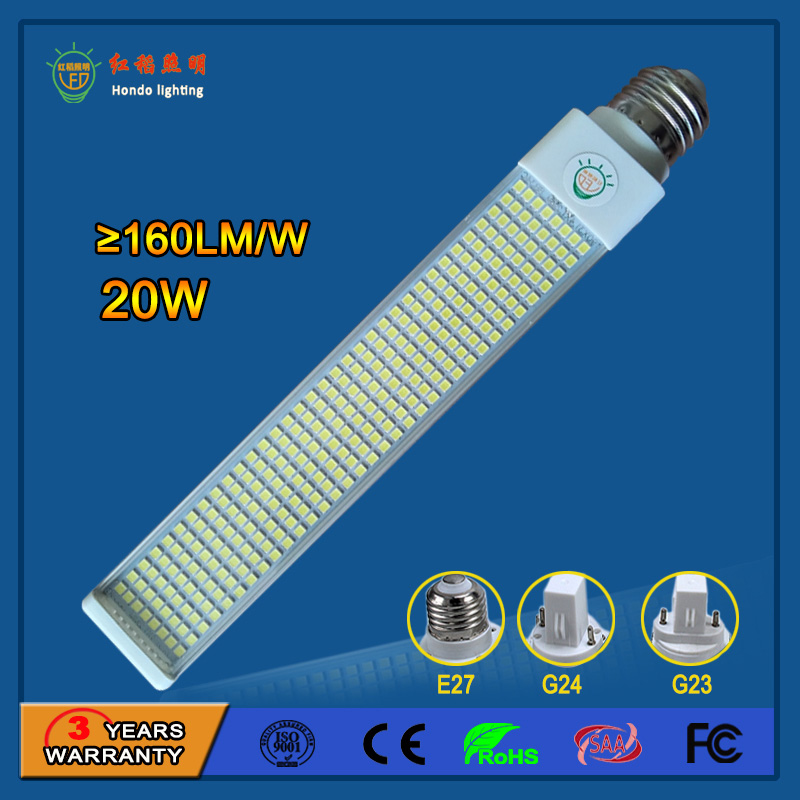 272PCS SMD2835 20W G24 LED Pl Light with 3 Years Warranty