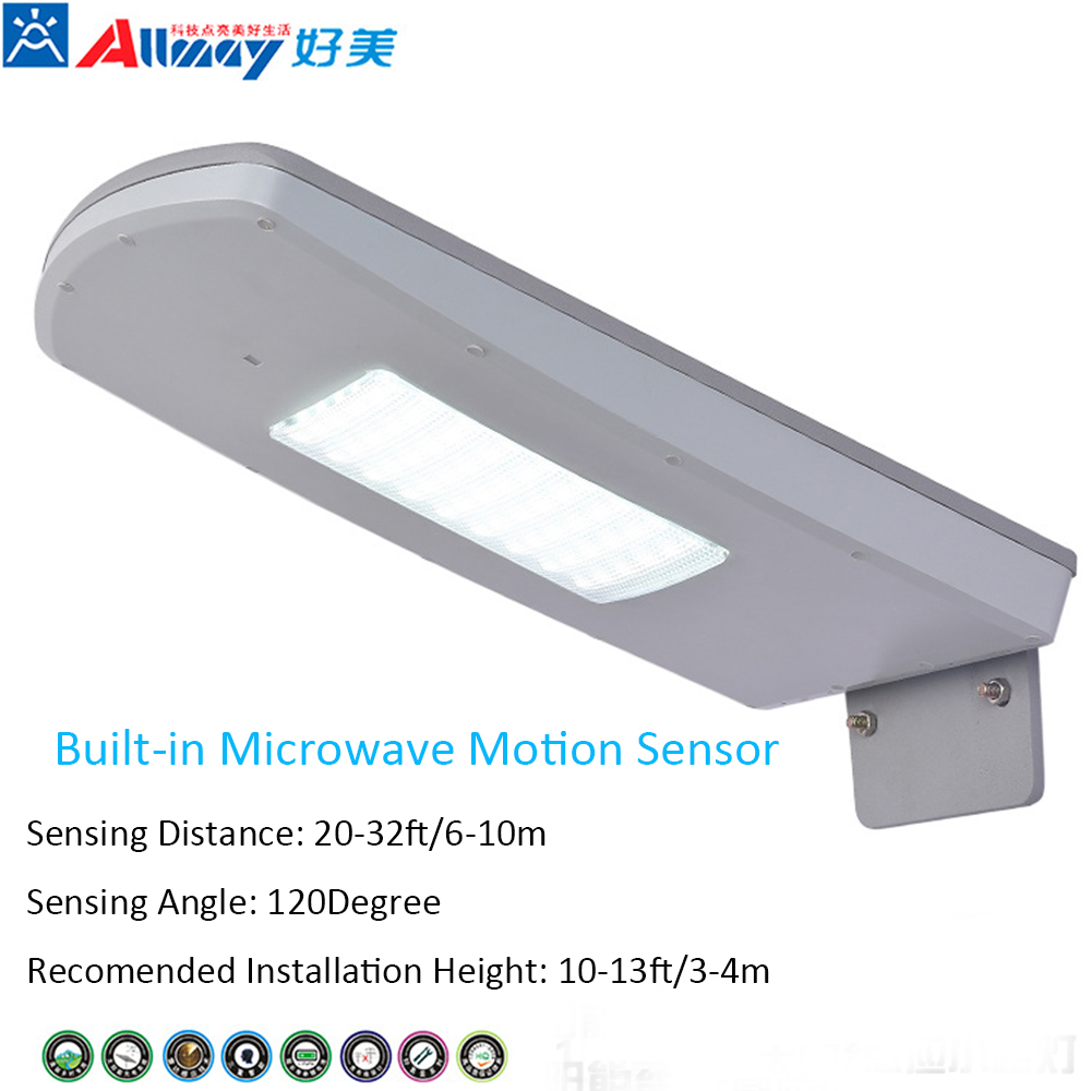 All-in-one LED Solar Microwave Sensor Street Light