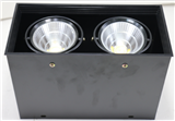 Vintage 2 head ceiling installation LED grille dared light Suspension wire CREE COB Grid spotlight
