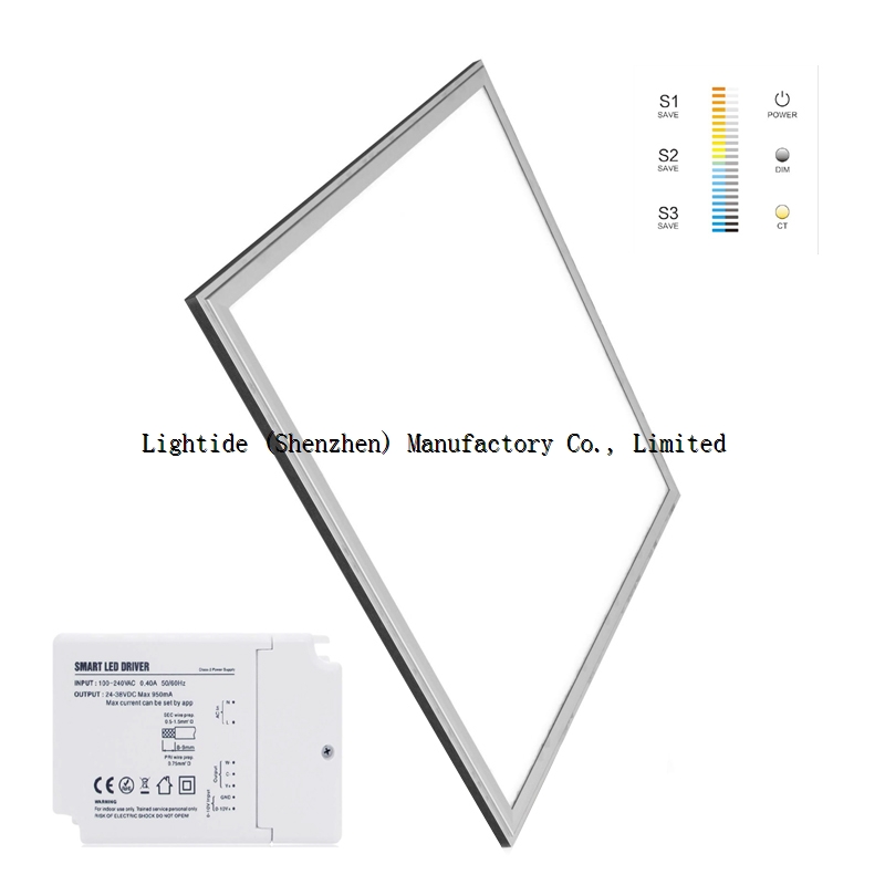 Zigbee LED Panel Lights with CCT Adjustable 2ftX2ft 40W 2.4G Wireless Touch Panel