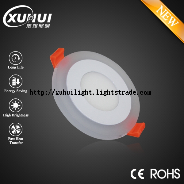 Double color led panel light 5W 9W 16W 24W Round and Square two color panel light