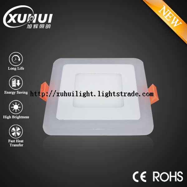 Competitive Price Dimmable Double Color LED Recessed Ceiling Panel Down lights