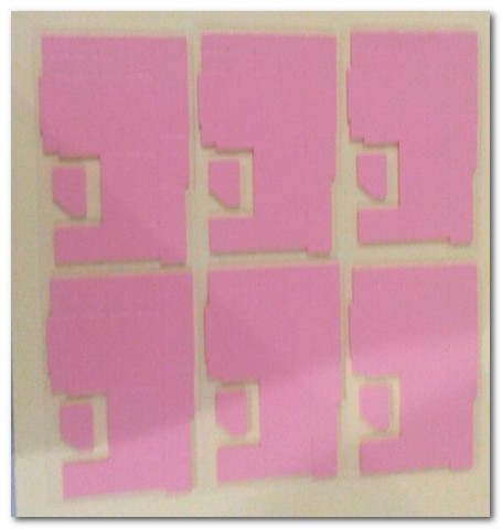 pink Silicone High Insulating Heat Sink Thermal Conductive Pads for LED floot light