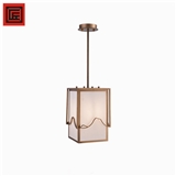 contemporary pendant lighting E27 Creative Acrylic silhouette iron painting brass chandelier