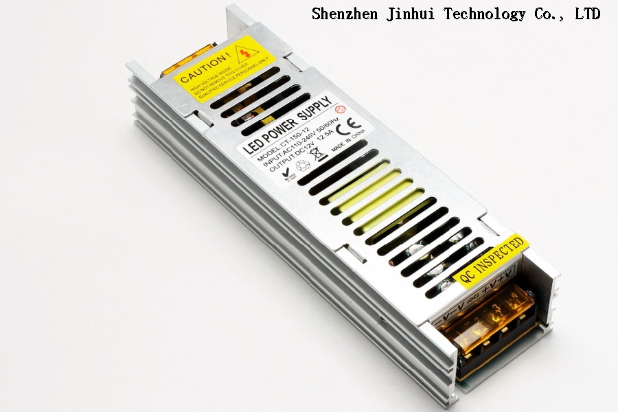 150W Slim Size Long Case Power Supply 12V 12.5A CE Certificate LED Drivers Manufacturer
