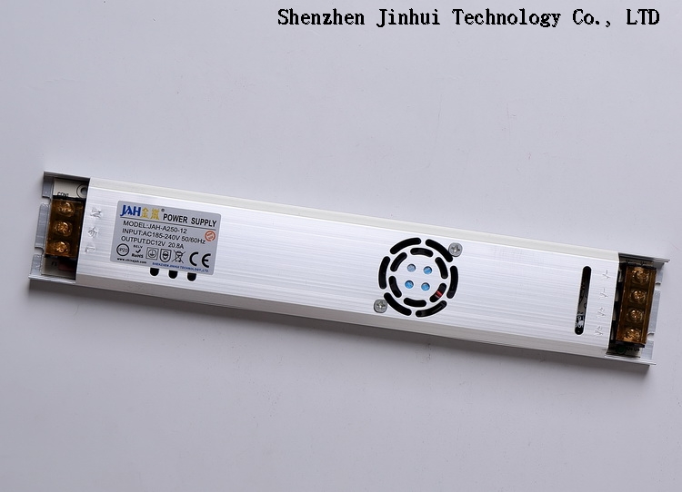 240W Ultra Slim Long Case Power Supply 12V 20A CE Certificate LED Drivers Manufacturer