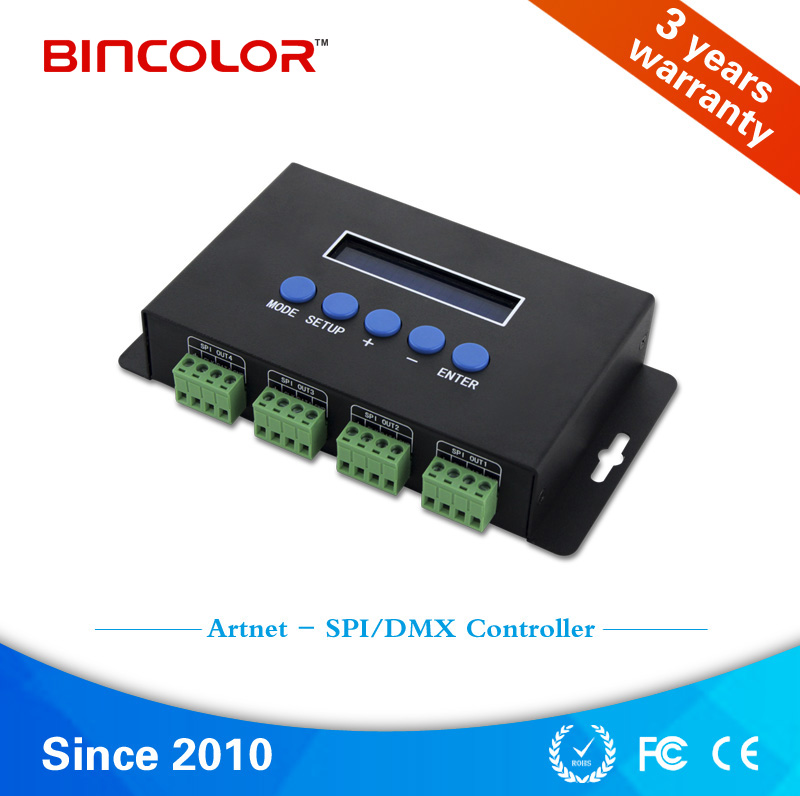 Ethernet-SPI DMX Pixel light controller