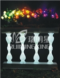 led colorful rose with leaves decorative from china