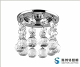multi color crystal beads iron base LED spot light for indoor ceiling decoration