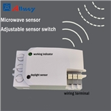 200W no touch microwave sensor switch adjust sensor distance lux timer dimmer