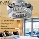 Modern ceiling lamps China supplier of led lighting with stainless steel and k9 crystal