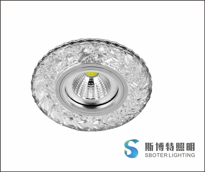 side emitting COB spot lamp resin crystal led ceiling light