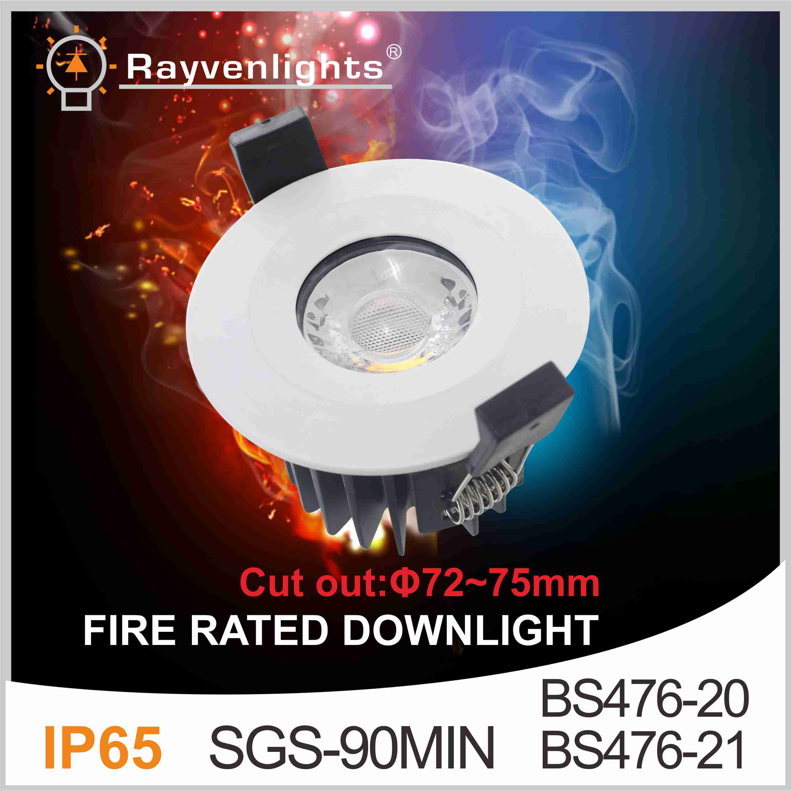 8W 10W Fire Rated LED Downlight
