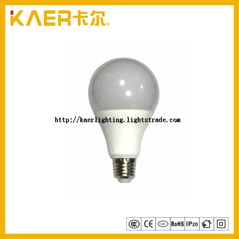 9W E27 Aluminum PBT Plastic LED Bulb