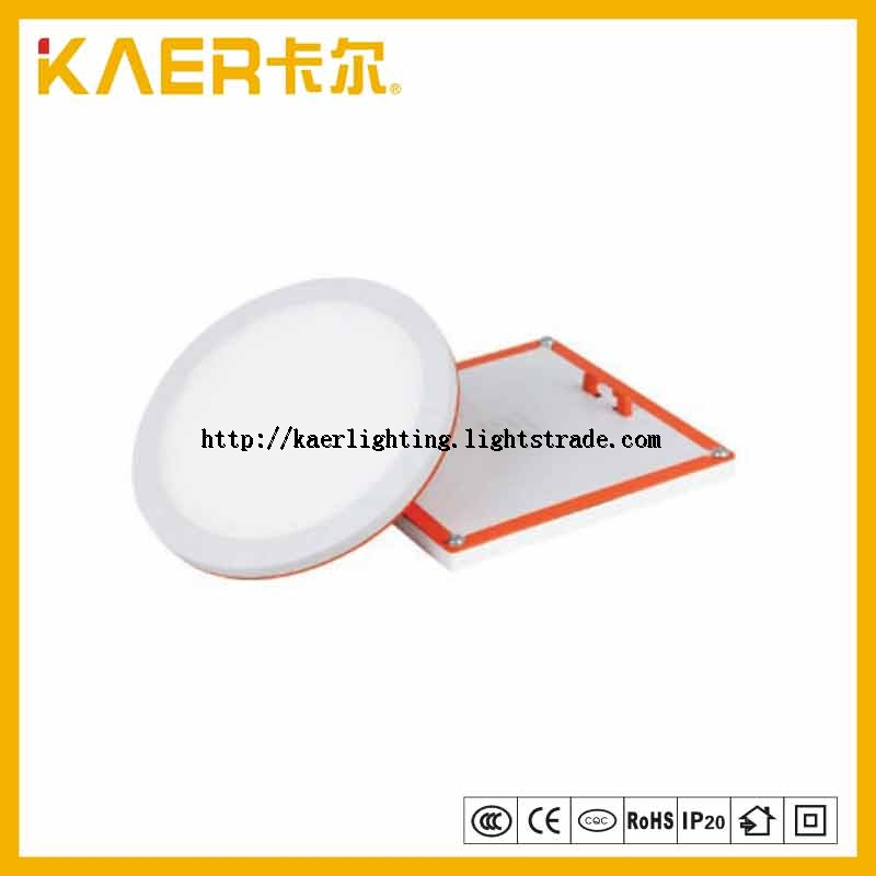 Energy saving narrow ring panel light 6W LED downlight embedded circular square LED panel light