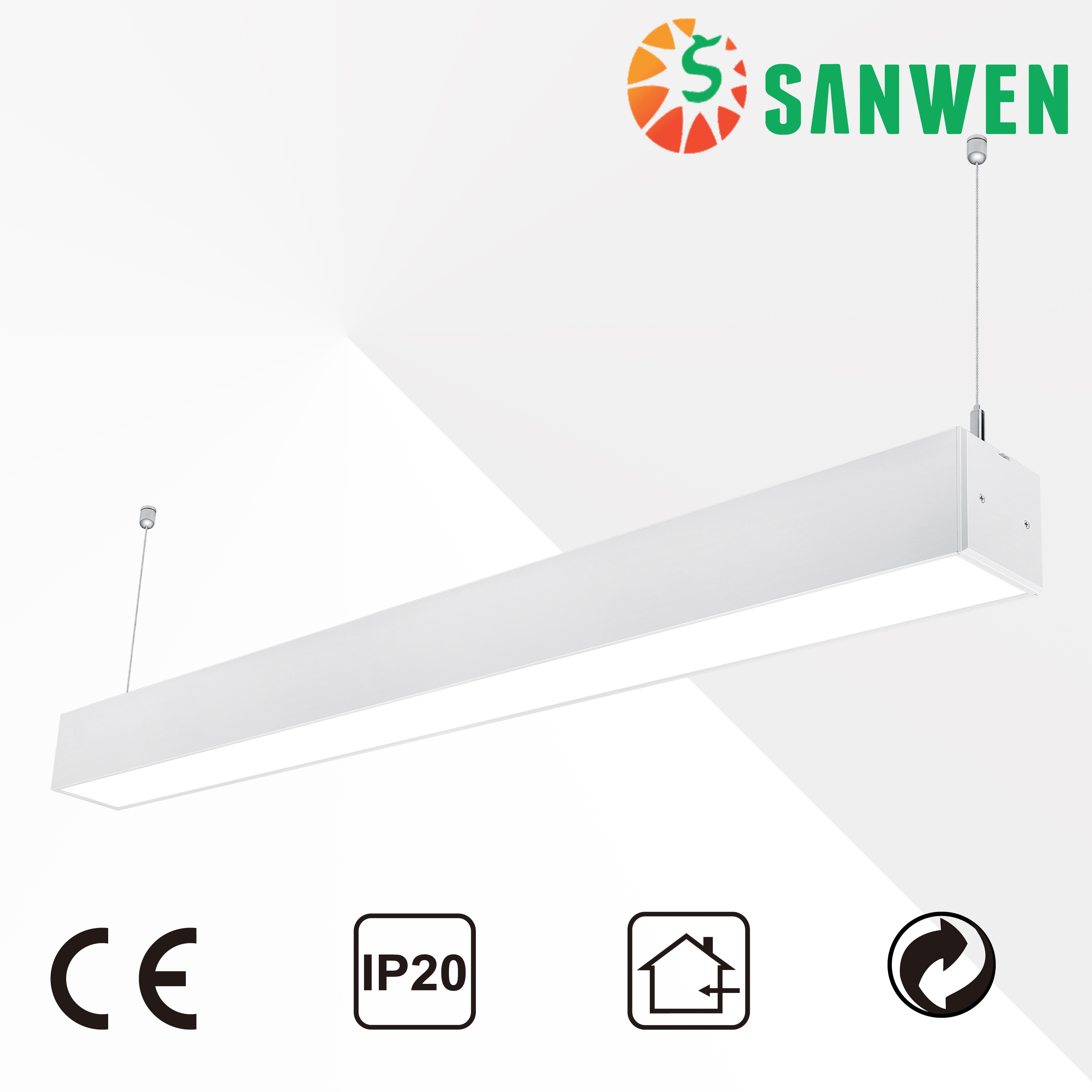 40W office warm white interior led linear light