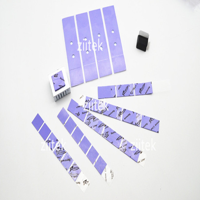 Ultra soft thermal conductive silicone violet gap filler 3w for LED street lighting