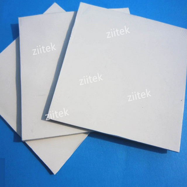White-grey 3W silicone thermal conductive gap filler pad for LED lighting