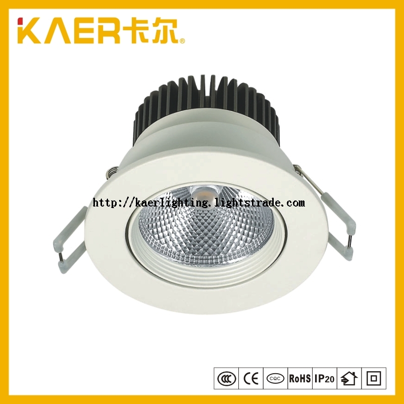7W Rotatable embedded COB LED ceiling light