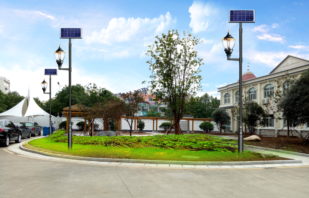 intelligent solar outdoor street light