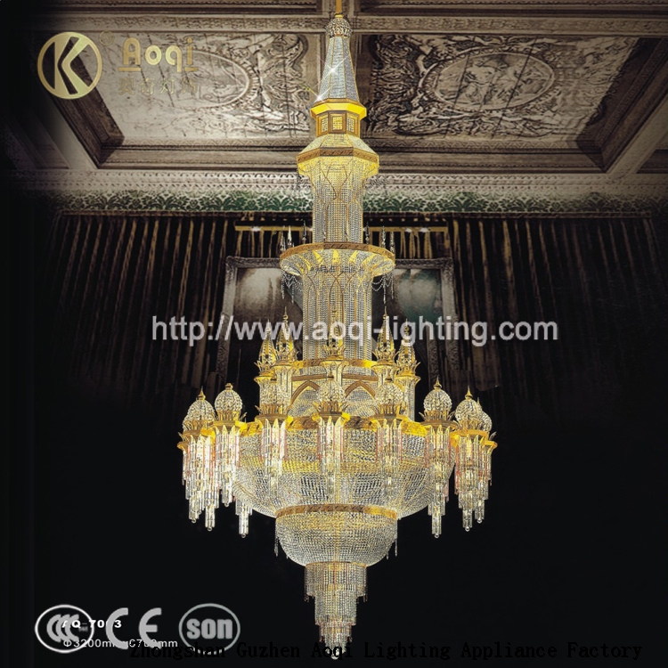 new products 2017 pendant light led lamp crystal chandelier for lobby hotel